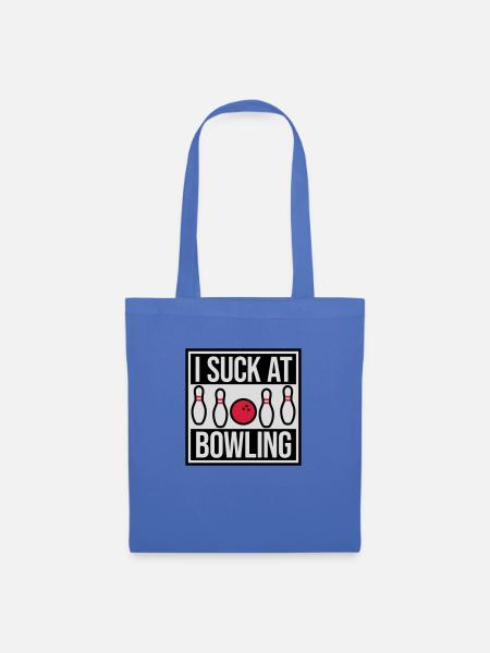 I suck at bowling - Stoffbeutel - Hellblau