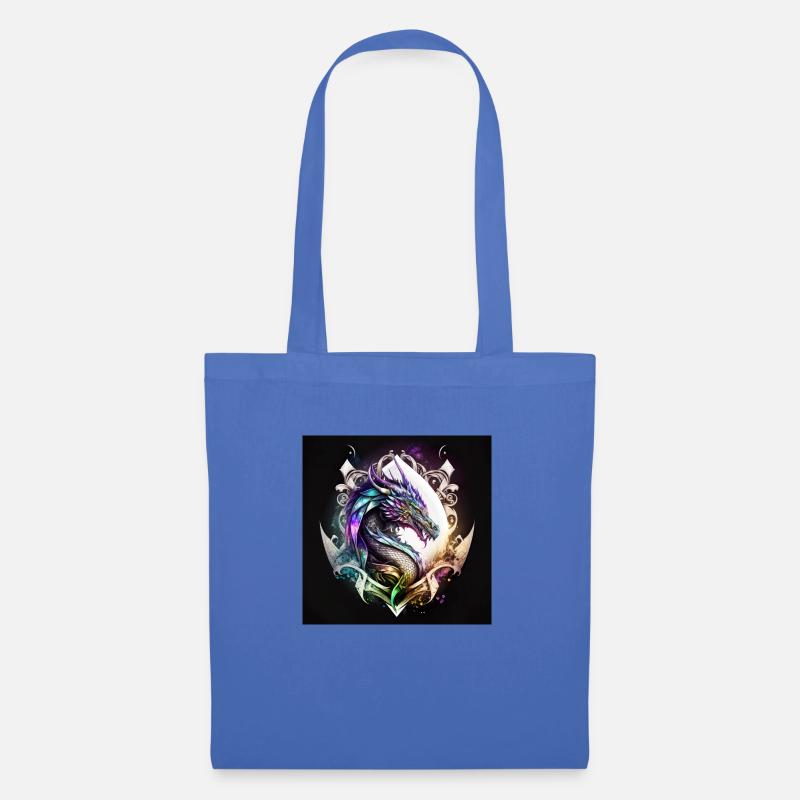Mystischer Drache - Stoffbeutel - Hellblau