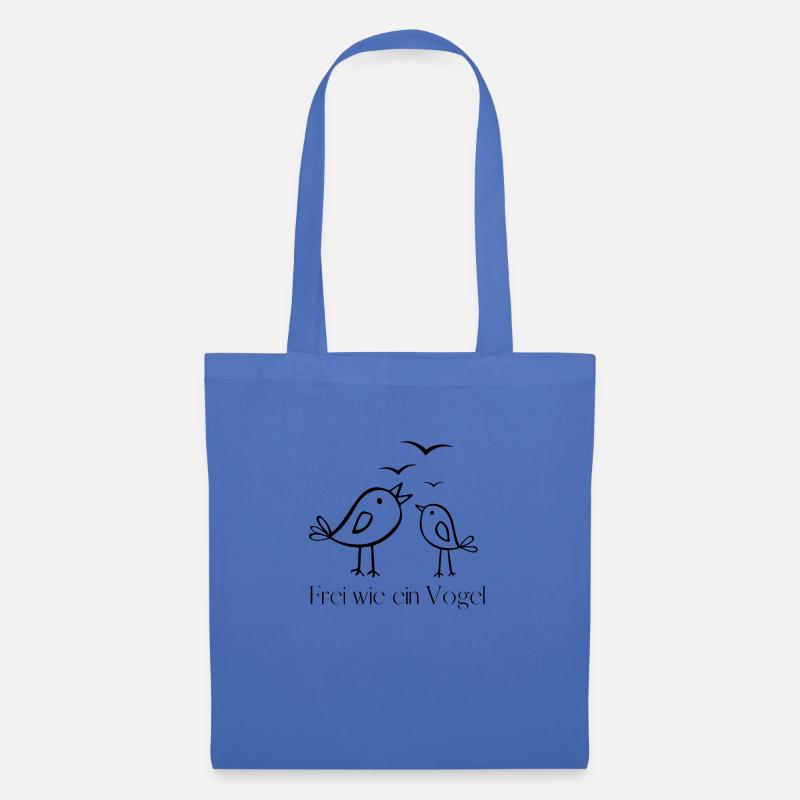 Frei wie ein Vogel - Stoffbeutel - Hellblau