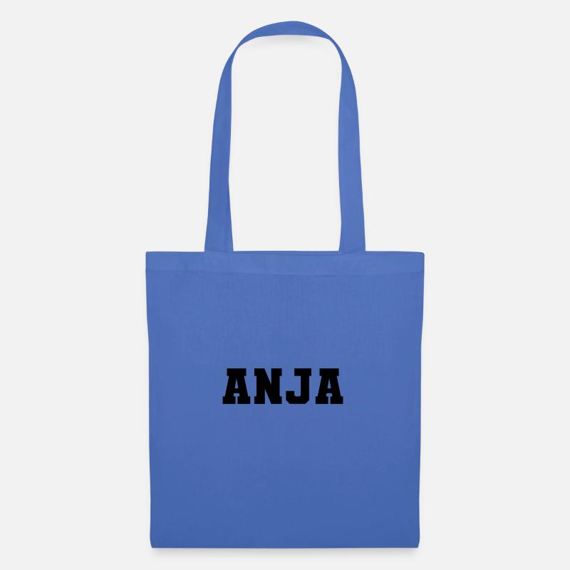 Name - Anja - Stoffbeutel - Hellblau