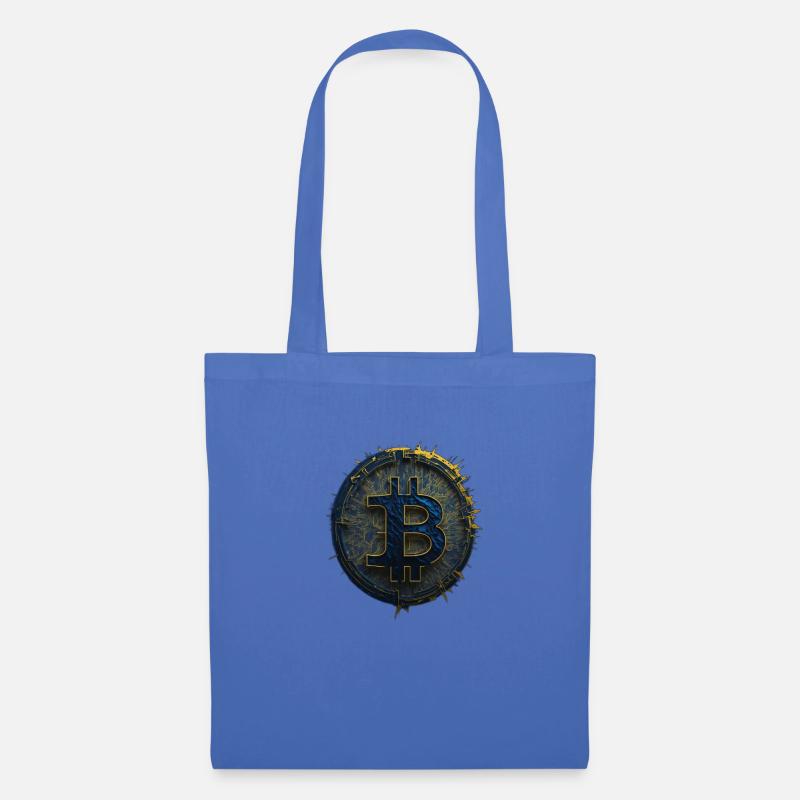 bitcoin gold blau - Stoffbeutel - Hellblau