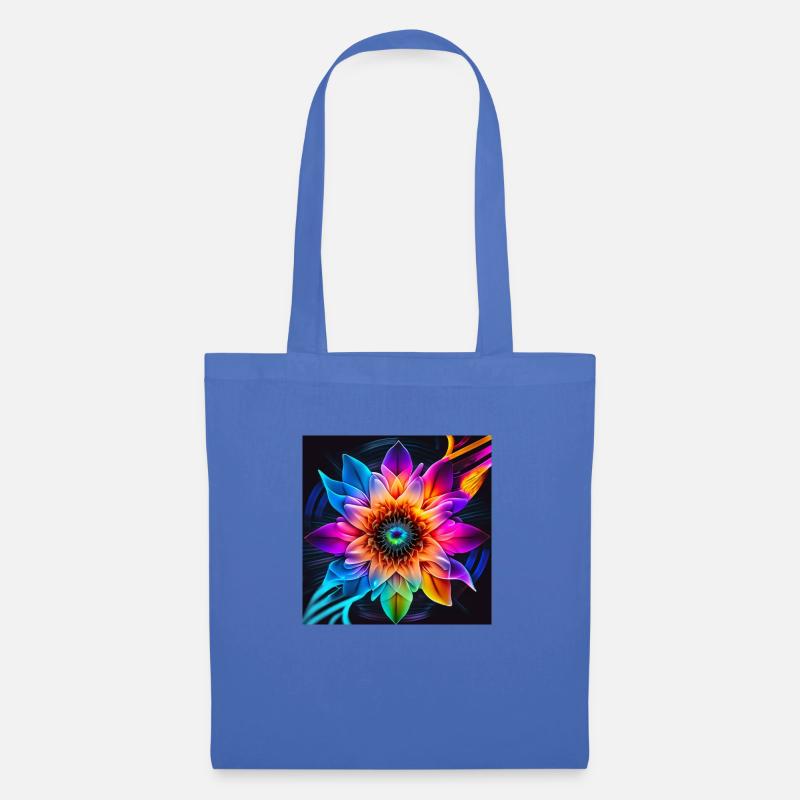 Blume - Stoffbeutel - Hellblau