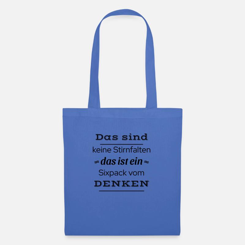 witziger Sixpack Spruch - Stoffbeutel - Hellblau