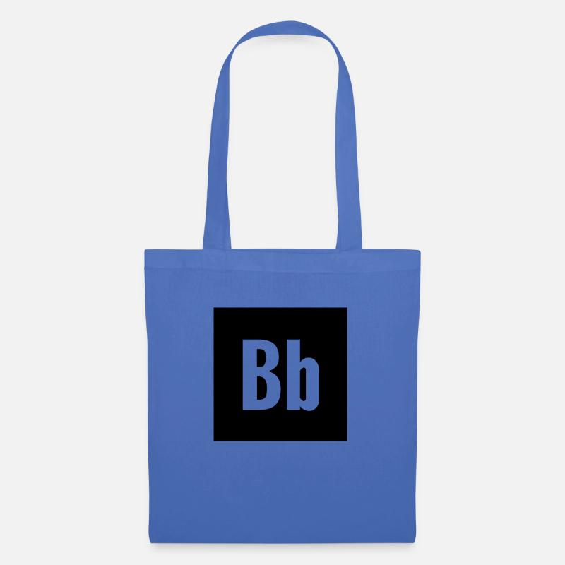 Buchstabe B - Stoffbeutel - Hellblau