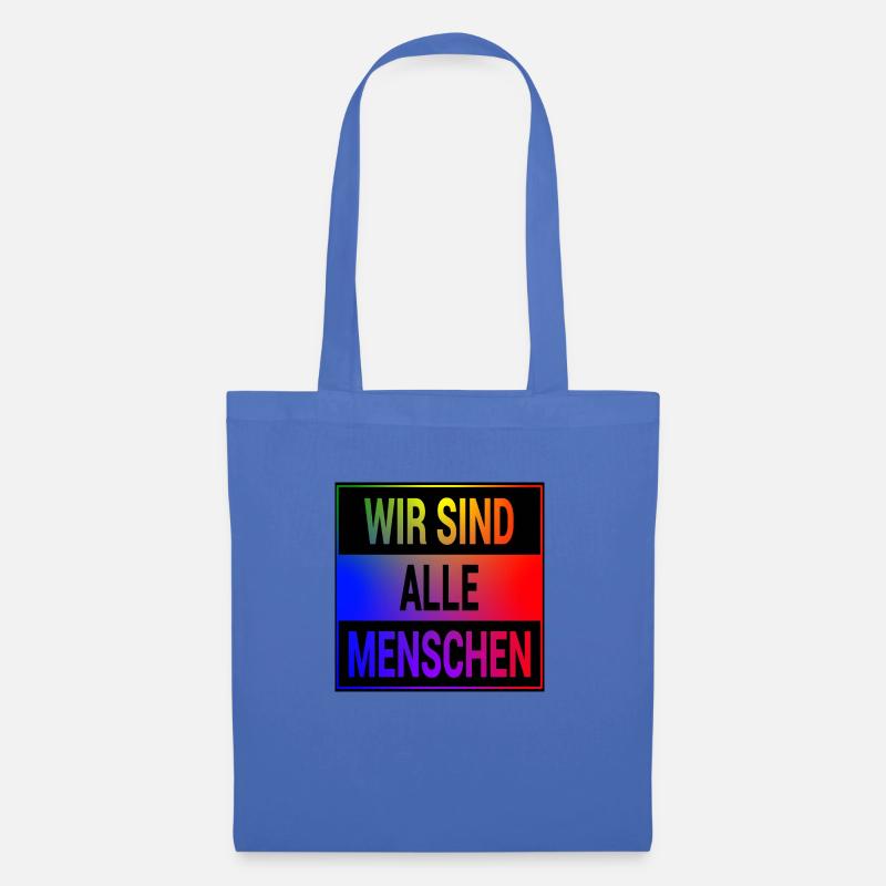 Wir sind alle Menschen Pride! - Stoffbeutel - Hellblau