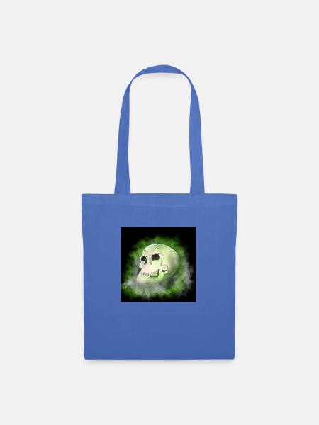 Totenkopf - Stoffbeutel - Hellblau