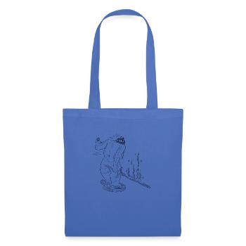 Femme a l'épée de feu - Sac en tissu - bleu pâle - Devant