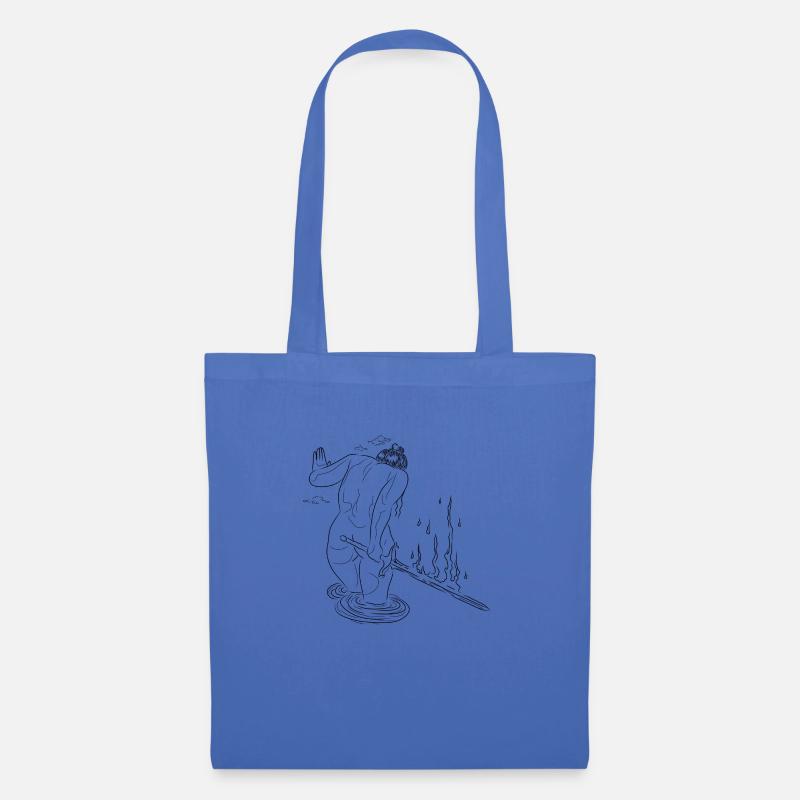 Femme a l'épée de feu - Sac en tissu - bleu pâle