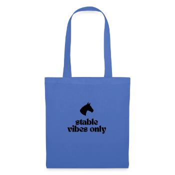 Stable Vibes Only - Design für alle Pferdefans! - Stoffbeutel - Hellblau - Vorne