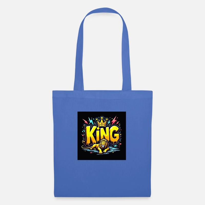 King Lion funky - Stoffbeutel - Hellblau