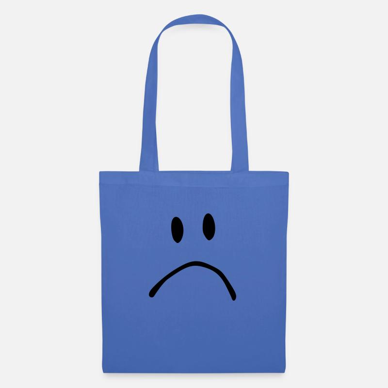Big Smile. Smiley, Gesicht - Stoffbeutel - Hellblau