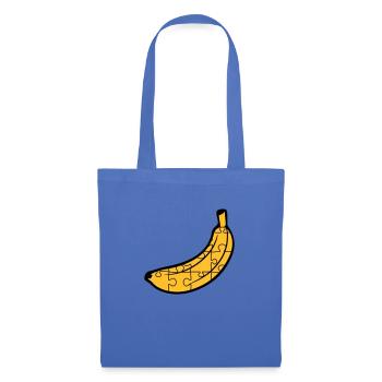 puzzle banana fruit food hunger delicious love muste - Tote Bag - light blue - Front