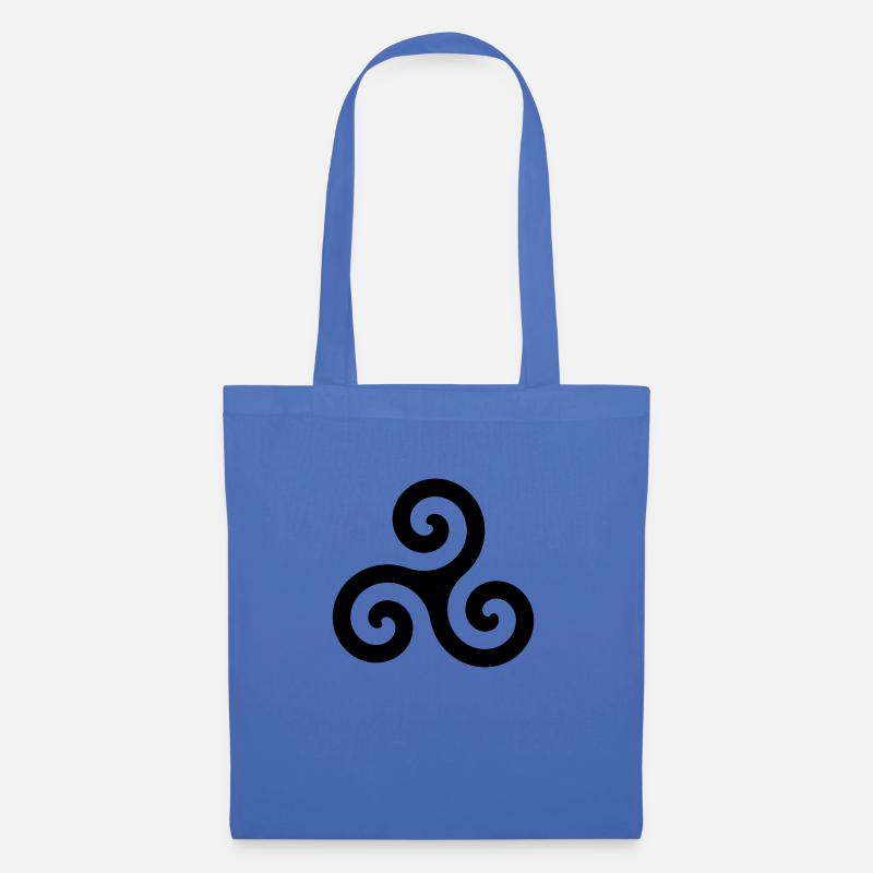 Triskele Symbol Spirale - Stoffbeutel - Hellblau