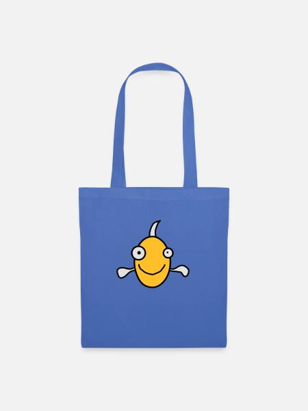 Funny Fish - Stoffbeutel - Hellblau