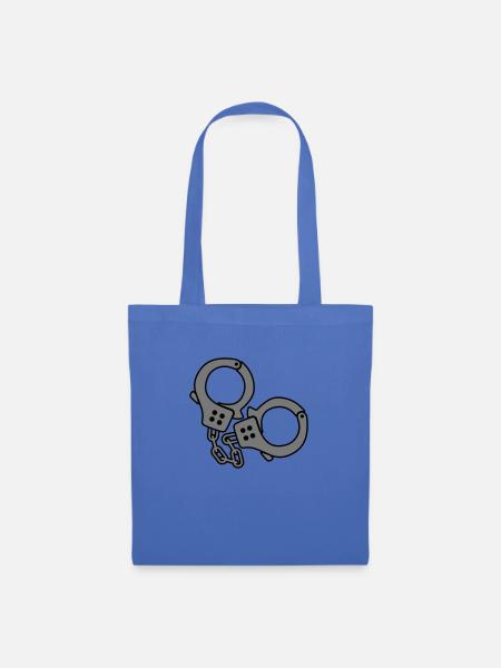 handcuffs design - Stoffbeutel - Hellblau