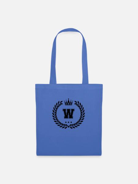 wappen W - Stoffbeutel - Hellblau