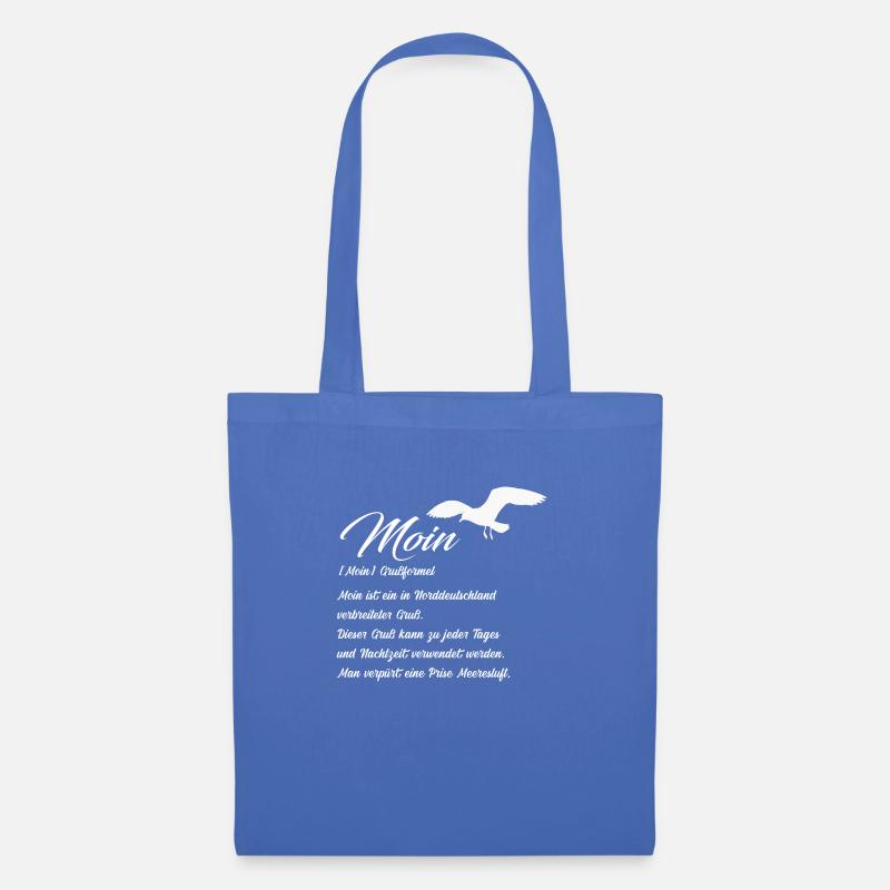 Moin Definiton Geschenk Idee mit Möwe - Stoffbeutel - Hellblau