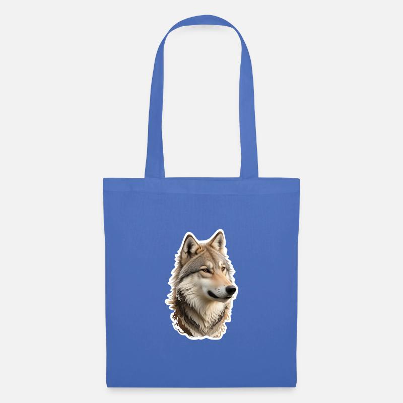 Wolf - Stoffbeutel - Hellblau