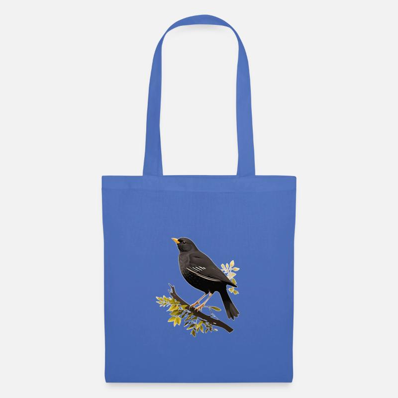 Amsel - Stoffbeutel - Hellblau