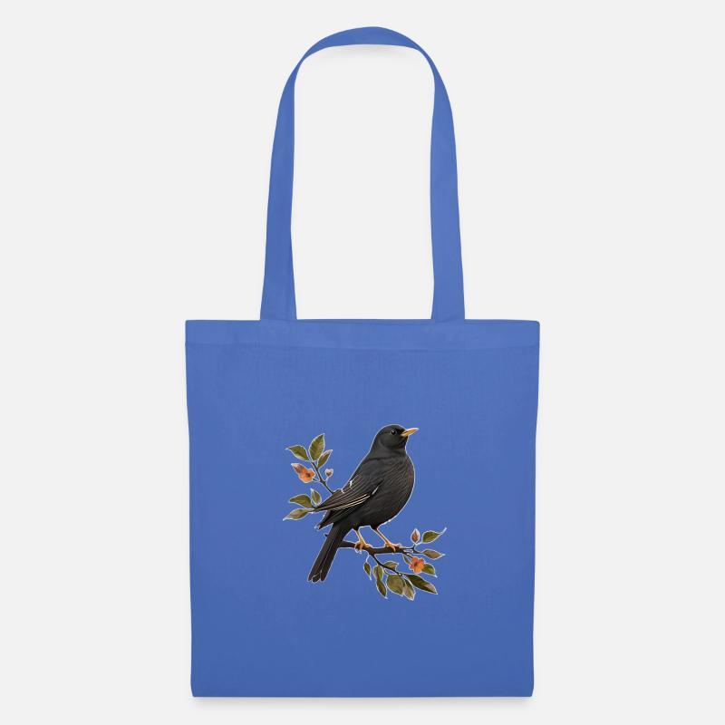 Amsel - Stoffbeutel - Hellblau