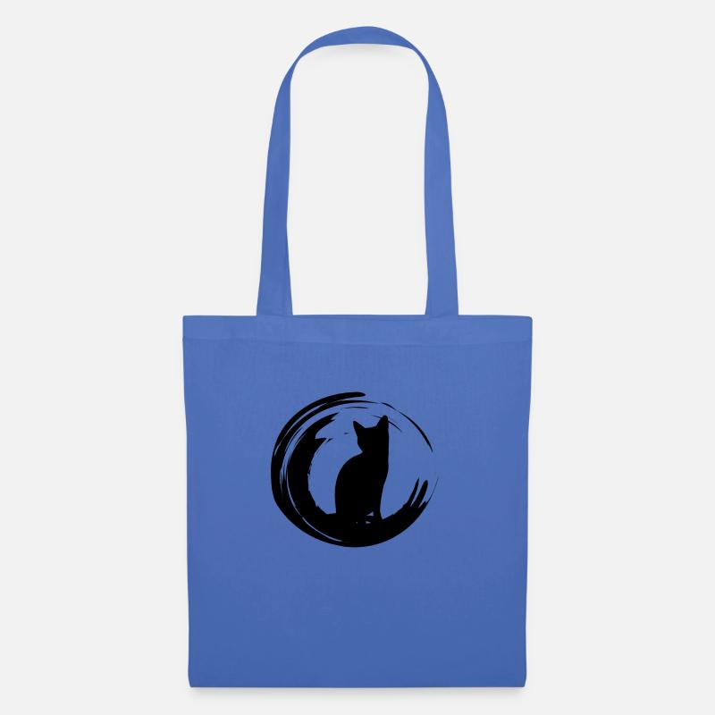 Katze Katzen Geschenk - Stoffbeutel - Hellblau