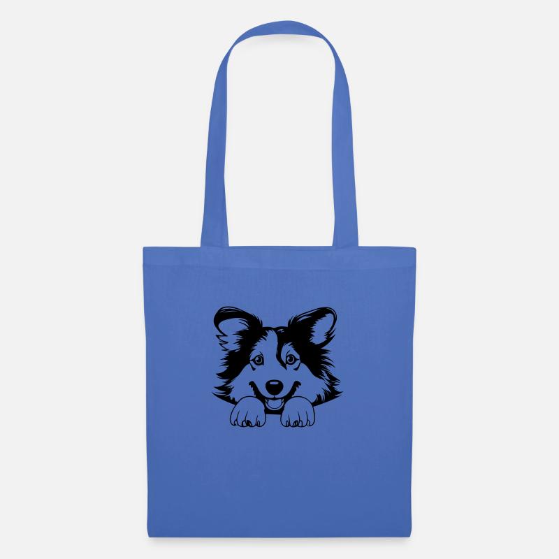 Collie - Stoffbeutel - Hellblau