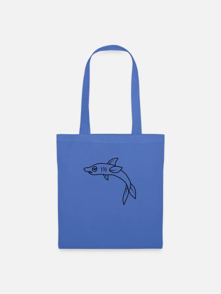 Gelangweilter Wütender Fisch - Stoffbeutel - Hellblau