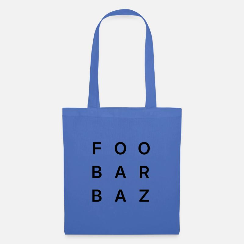 foobarbaz - Stoffbeutel - Hellblau