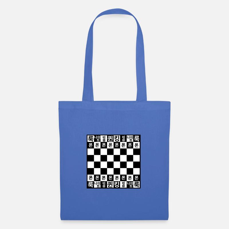 Chessboard with background (Korean) - Tote Bag - light blue