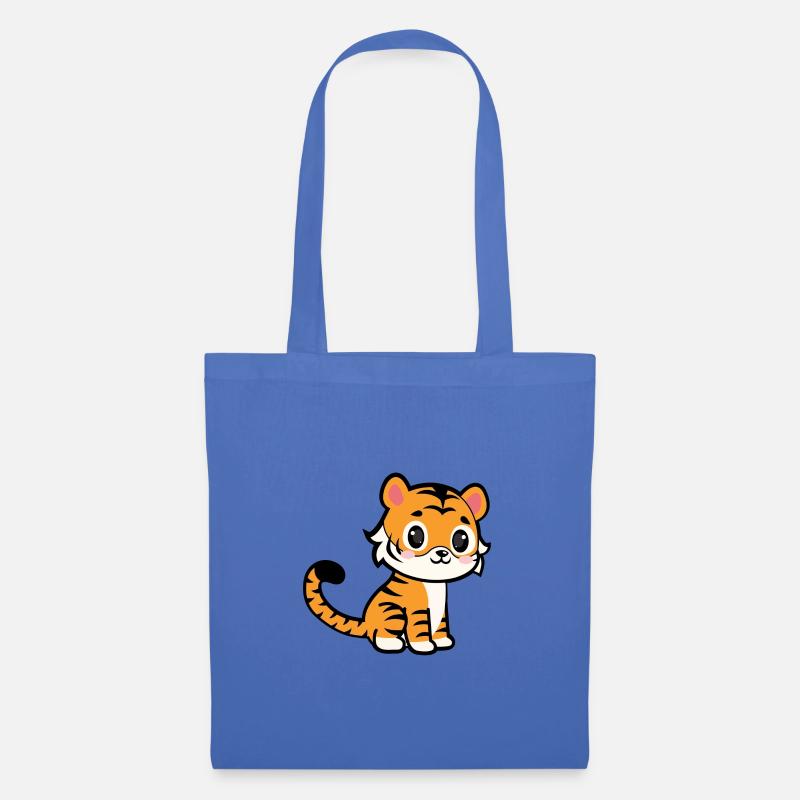 Moam der Tiger - Stoffbeutel - Hellblau
