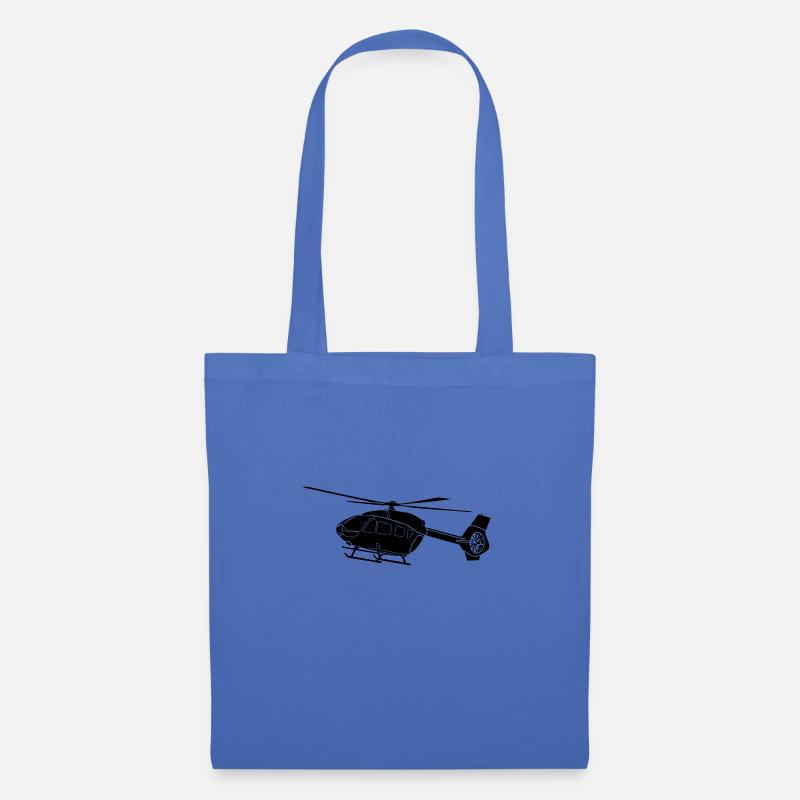 EC145 Hubschrauber Helikopter Helicopter - Stoffbeutel - Hellblau