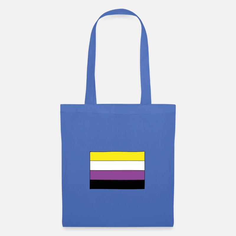 Nonbinary flag - Tote Bag - light blue