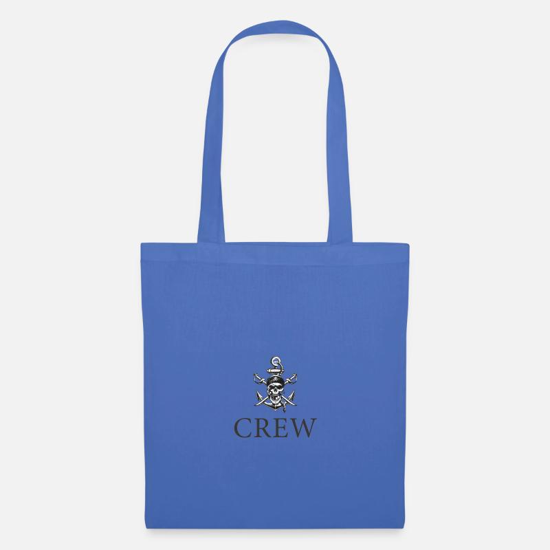 Skull Crew FatMonkeyDesigns grey - Stoffbeutel - Hellblau