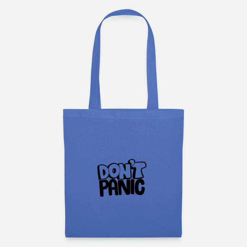 DONT PANIC Design Ruhe bewahren - Stoffbeutel - Hellblau