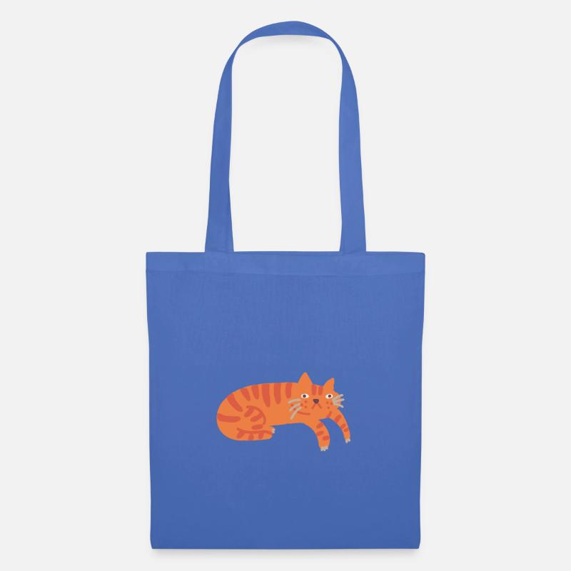 Ginger Cat - cat - Stoffbeutel - Hellblau
