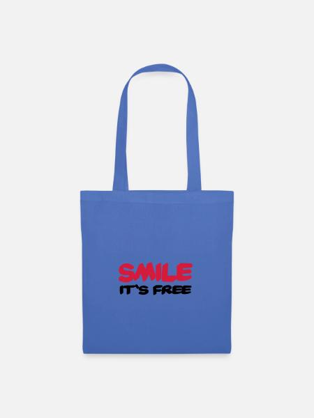 Smile It's free - Stoffbeutel - Hellblau