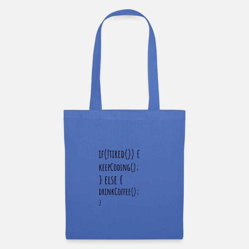 Keep coding - Tote Bag - light blue
