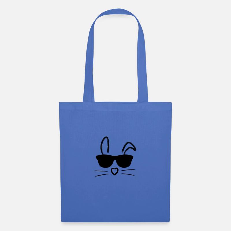 Easter | Easter | Rabbit ears | with glasses - Tote Bag - light blue