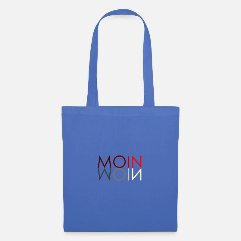 Moin Moin Norddeutsches Design Geschenkidee - Stoffbeutel - Hellblau