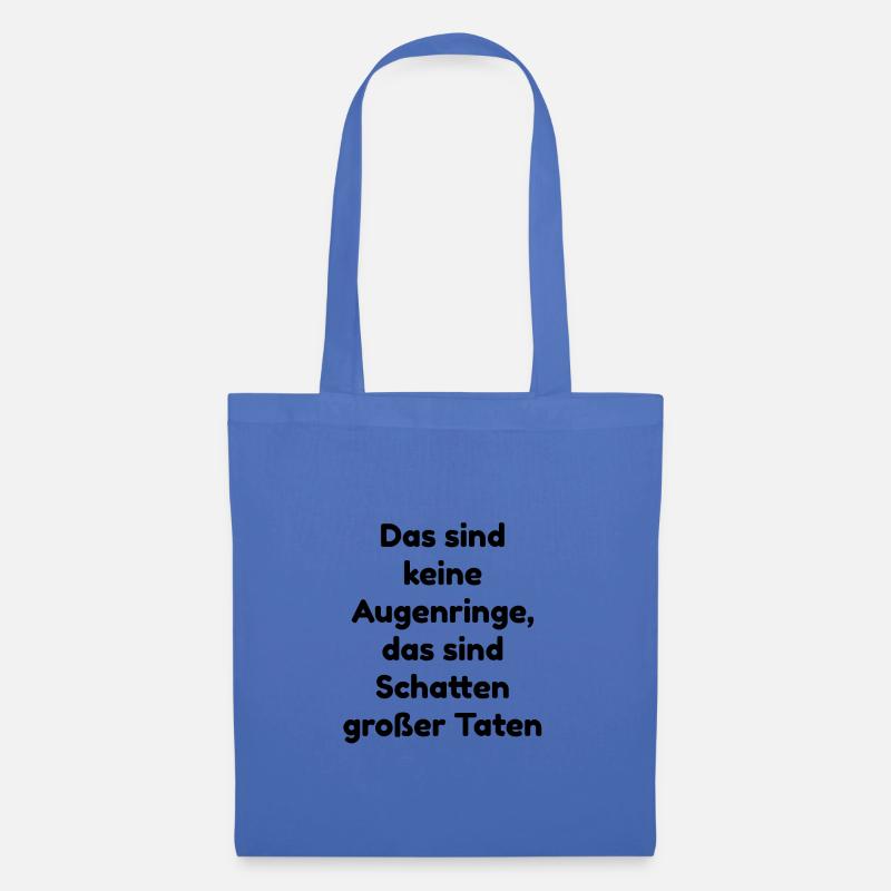 lustiger Spruch - Stoffbeutel - Hellblau