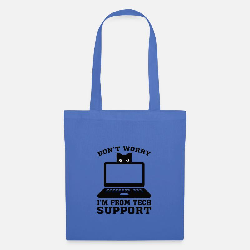 Technischer Support Computer Technik IT Software - Stoffbeutel - Hellblau