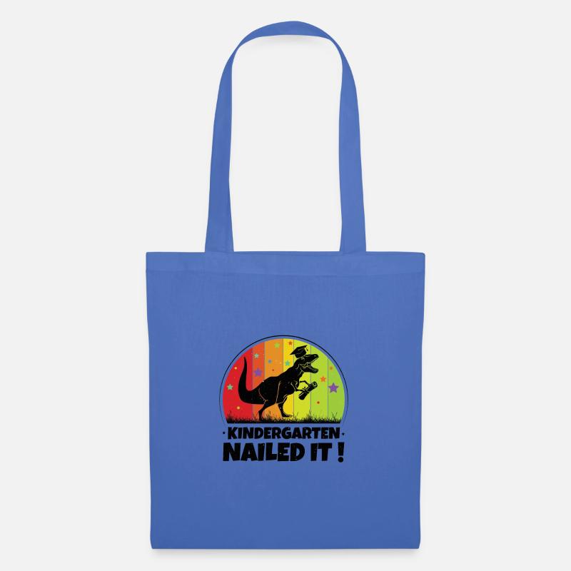 Kindergarten Dinosaurier Einschulung Dino Geschenk - Stoffbeutel - Hellblau