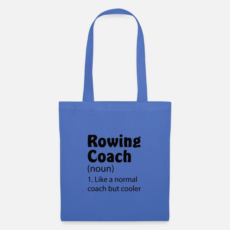 Rudertrainer Rudern Trainer Ruderer Ruderboot - Stoffbeutel - Hellblau