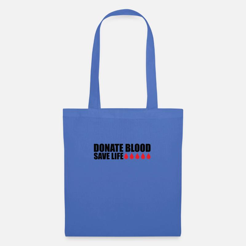 Blutspende Blutspenden Blutspender - Stoffbeutel - Hellblau