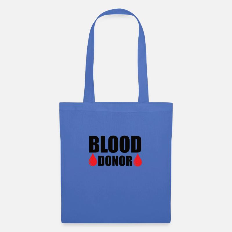 Blutspende Blutspenden Blutspender - Stoffbeutel - Hellblau
