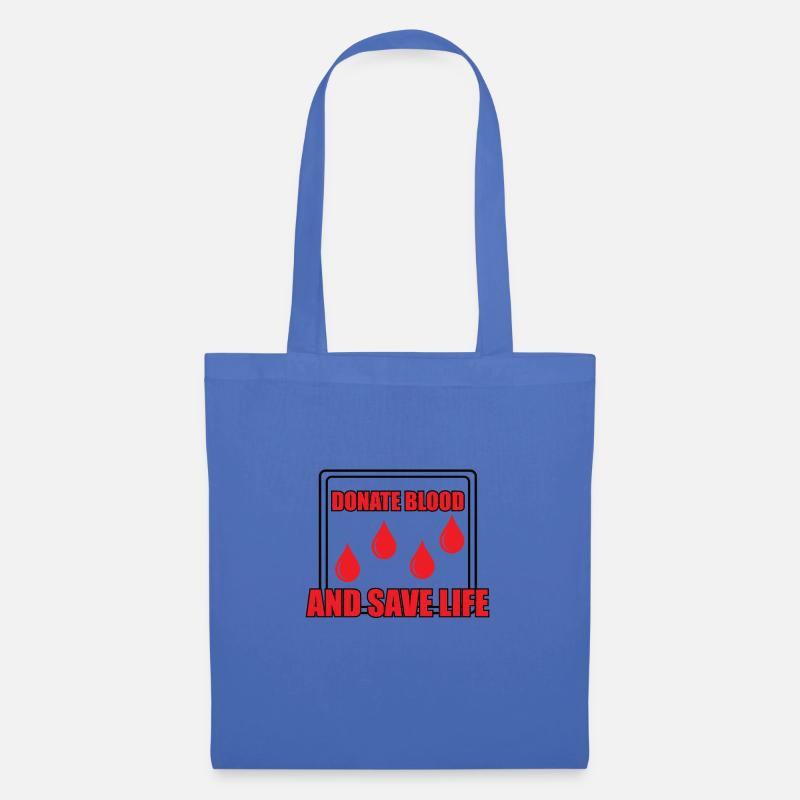 Blutspende Blutspenden Blutspender - Stoffbeutel - Hellblau
