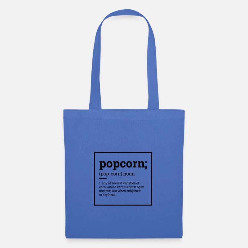 Popcorn - Stoffbeutel - Hellblau