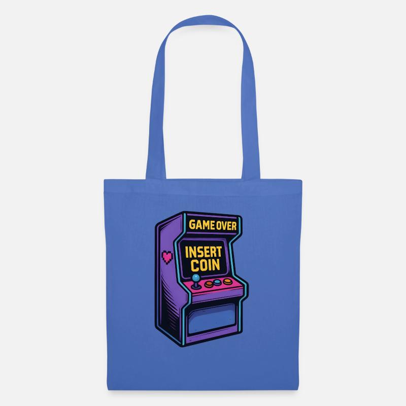 Insert Coin – Retro Arcade Vibes - Stoffbeutel - Hellblau