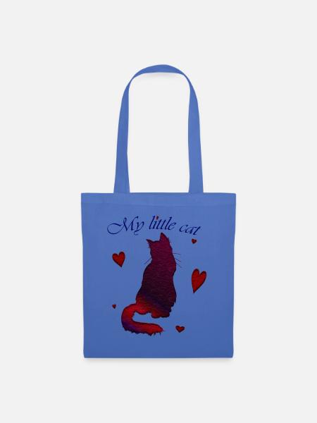 my little cat - Stoffbeutel - Hellblau