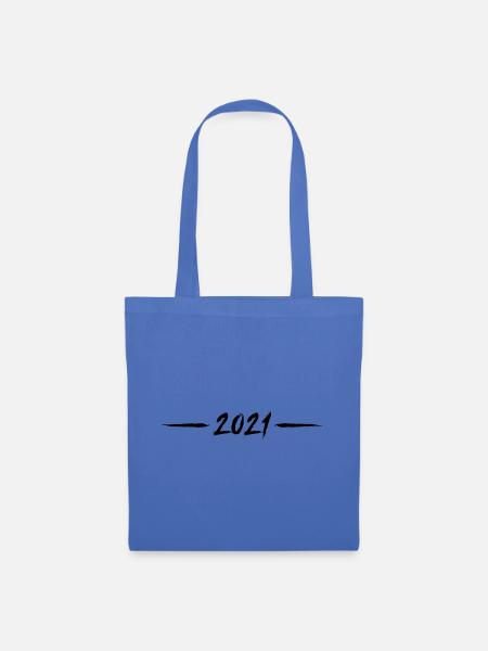 2021 jahr linie element - Stoffbeutel - Hellblau